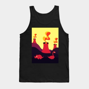 Dinos and Volcanos Tank Top